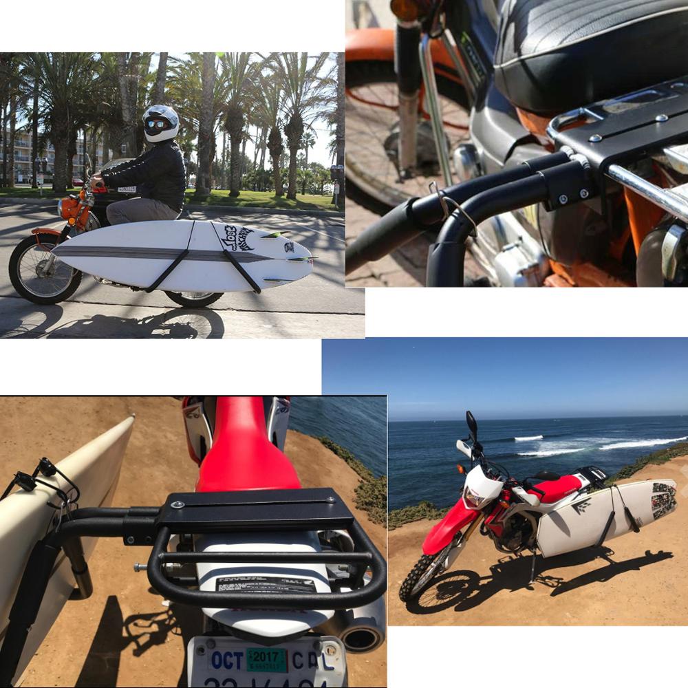 Motorcycle Surfboard Rack Wakeboard Motor Bike Holder Surfing Carrier Mount To Seat Post Surfboard Holder Accessories