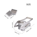 Potato Cutting Device Stainless Steel Cut Fries Kit French Fry Yarn Cutter Set Potato Carrot Slicer Chopper Chips Making Tool