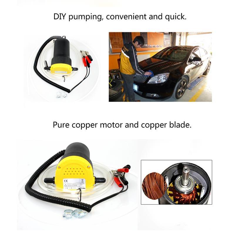 Onever Car Electricity Oil Extractor Transfer Pump 12V 5A Mini Fuel Engine Oil Extractor Transfer Pump for Diesel Gasoline