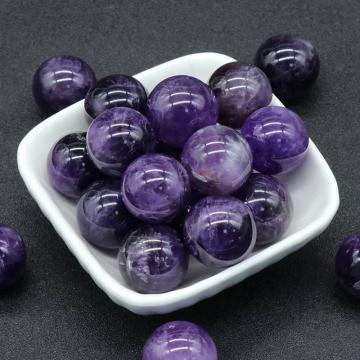 20MM Amethyst Chakra Balls for Stress Relief Meditation Balancing Home Decoration Bulks Crystal Spheres Polished