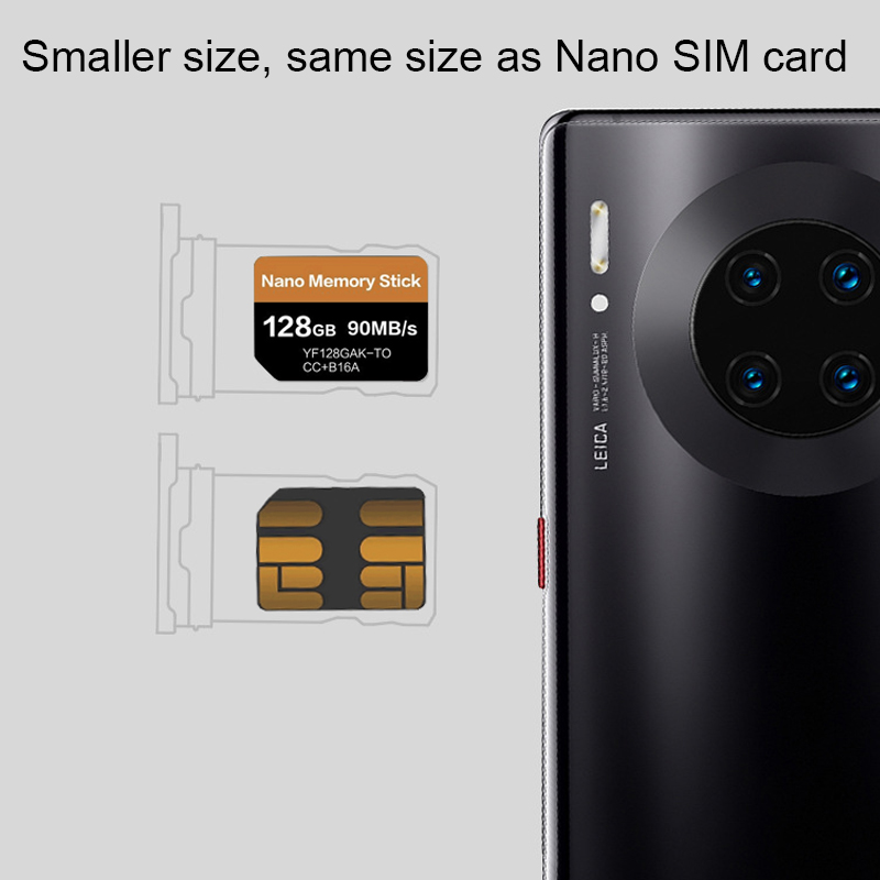 NM Card Read 90MB/S For Huawei 128GB Nano Memory Card For Huawei Mate20/ Pro/ X / XS / P30 / Pro With NM Card Reader For Hua Wei