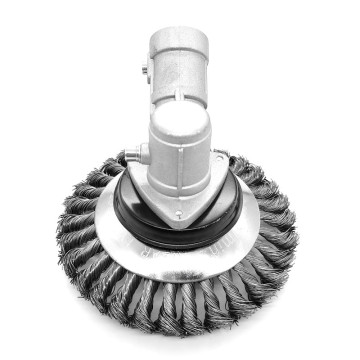 6 Inch Grass Trimmer Head Steel Wire Trimming Head Rusting Brush Cutter Mower Wire Weeding Head for Lawn Mower