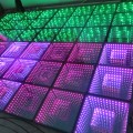Timmer tunnel 3d magic led music dance floor for wedding disco nightclub