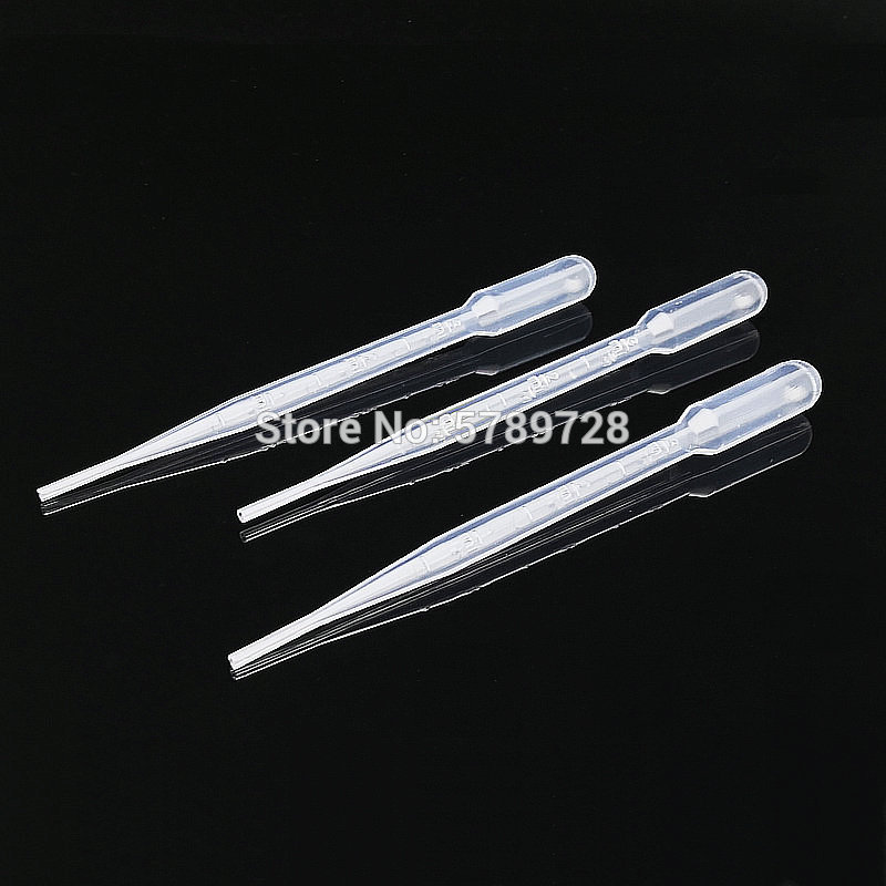 100pcs lab 0.2ml 0.5ml 1ml 2ml 3ml plastic transfering dropper pasteur pipette for school experiment beauty care DIY