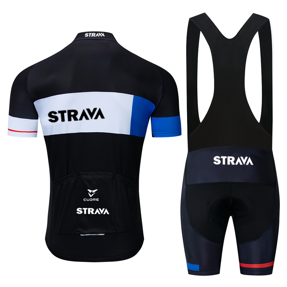 2020 Pro Team STRAVA Cycling Set Bike Jersey Sets Cycling Suit Bicycle Clothing Maillot Ropa Ciclismo MTB Kit Sportswear