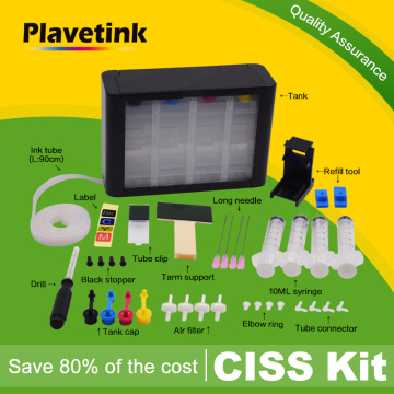 Plavetink Bluk Tank Continous Ink Supply System For HP 652 XL For hp652 For HP Deskjet 1115 2135 3835 2675 2676 4675 Printer
