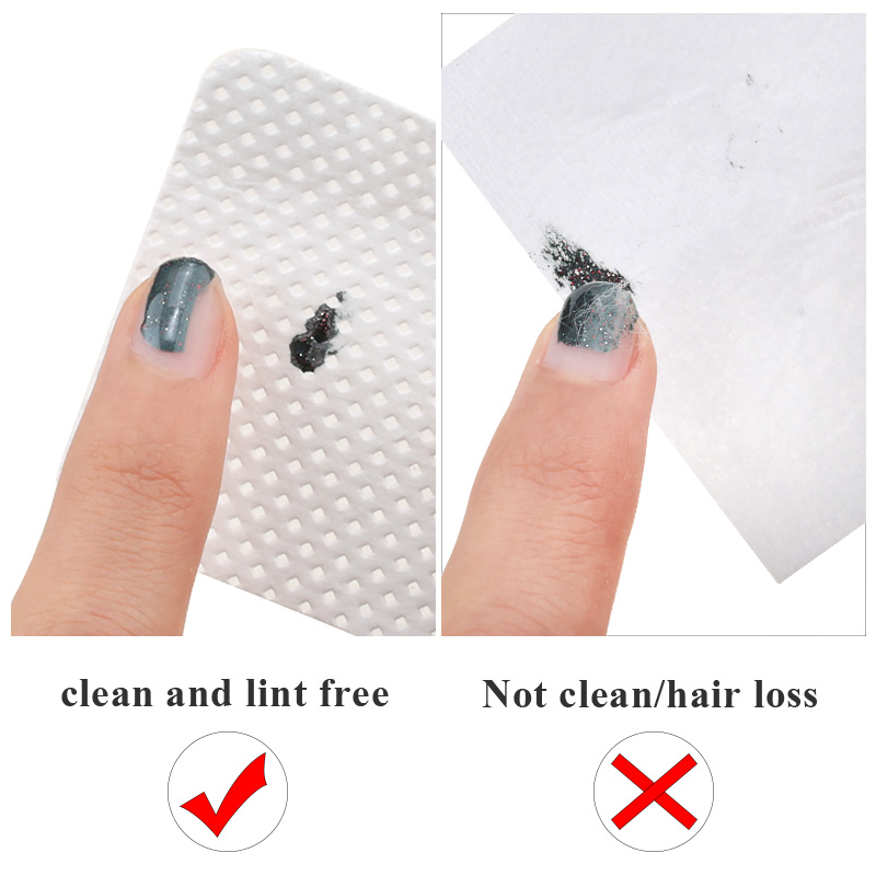 Lint-Free Nail Polish Remover Cotton Wipes UV Gel Tips Remover Cleaner Paper Pad Nails Polish Art Cleaning Manicure Tools