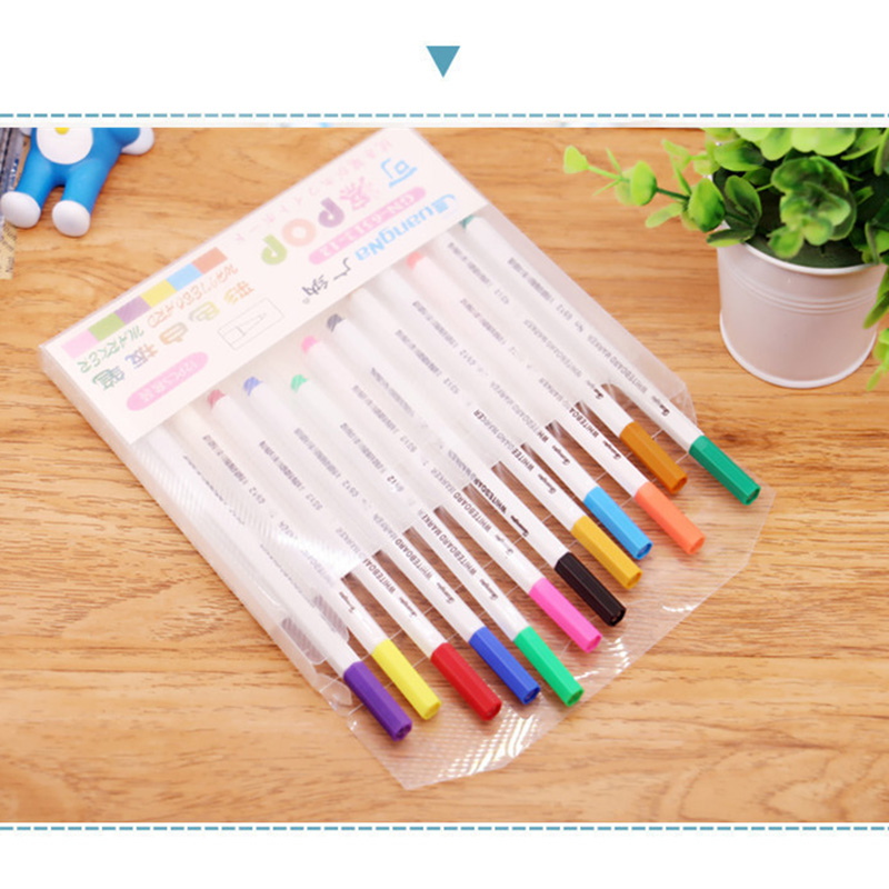 12 Colors Whiteboard Pens The Office Stationery Color Whiteboard Markers School Supplies Erasable Eco-friendly Whiteboard Marker