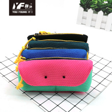 Custom color contrast popular stationery childen's pen bag Three layers of large capacity multifunctional bag
