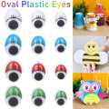 100Pcs Plastic Wiggling 3D Doll Eyes Oval Moving Eyes for DIY Toys Dolls Stuffed Animals Plush Eyes Handmade Toy Accessories
