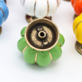 Ceramic Drawer Knobs Furniture Cabinet Knobs and Handles Pumpkin Knobs Cabinet Pulls for Children Room