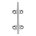 4pcs 316 Stainless Steel Boat Open Base Cleat Marine Hardware for Rope Tie on Boat Yacht and Kayak -4 inch 10mm (Silver)