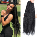 Alileader Crochet Box Braids Hair Extensions 12Color Synthetic Box Braids Hair Extensions Crochet Synthetic Hair Braid Ombre