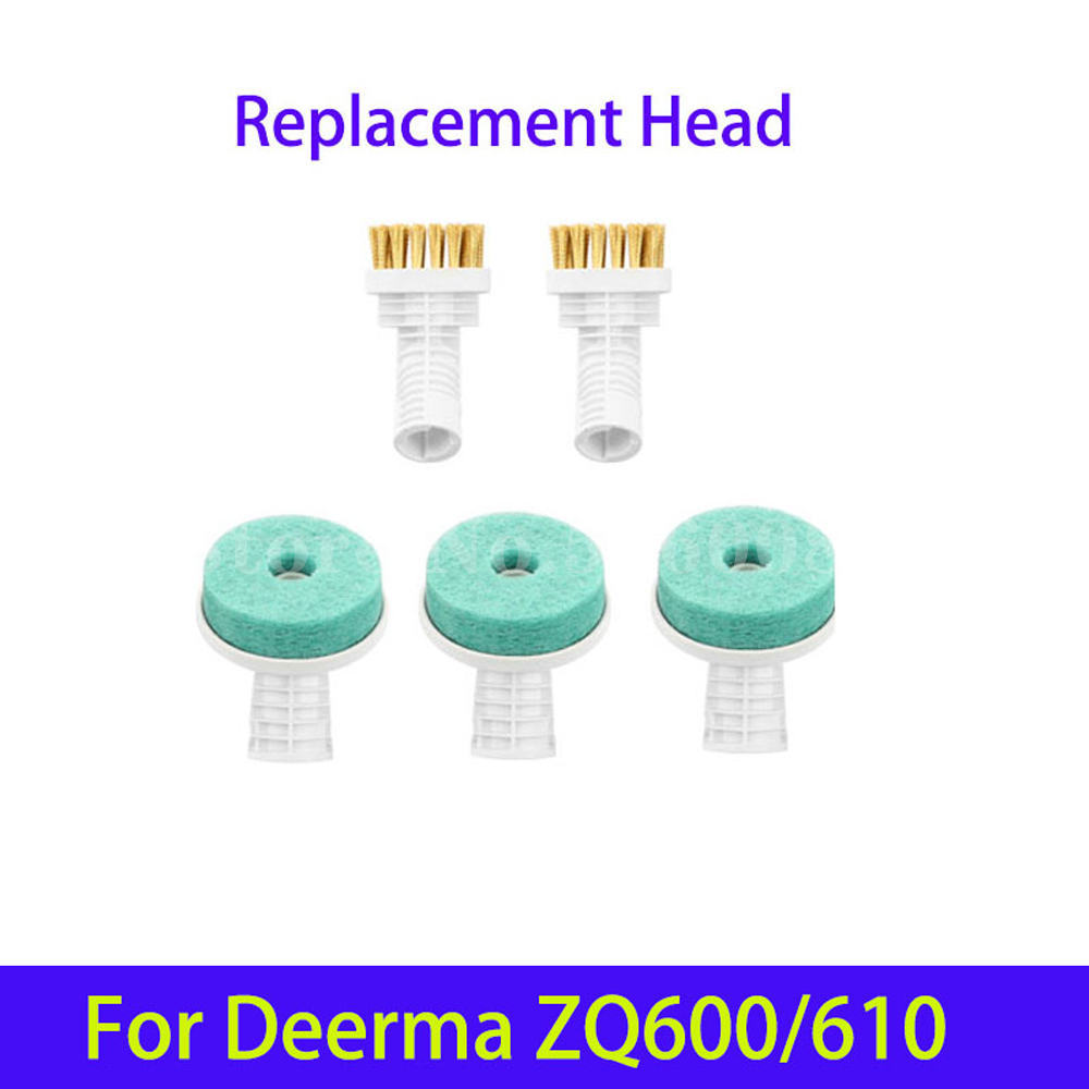 For Deerma DEM ZQ600 ZQ610 Handheld Steam Vacuum Cleaner Replacement parts Brush Head 5 Attachment Mold Dust Removal Heads