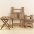 Garden outdoor table solid wood table and chair Folding Chair Home Garden Balcony Table and Chair backyard folding patio chairs