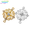 Juya 10pcs DIY Gold/Silver Color Religious Cross Catholicism Charms Connector Accessories For Handmade Christian Jewelry Making