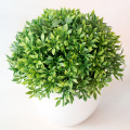 Artificial Potted Bonsai Plant Fake Simulation Grass Leaf Flower Home Decoration