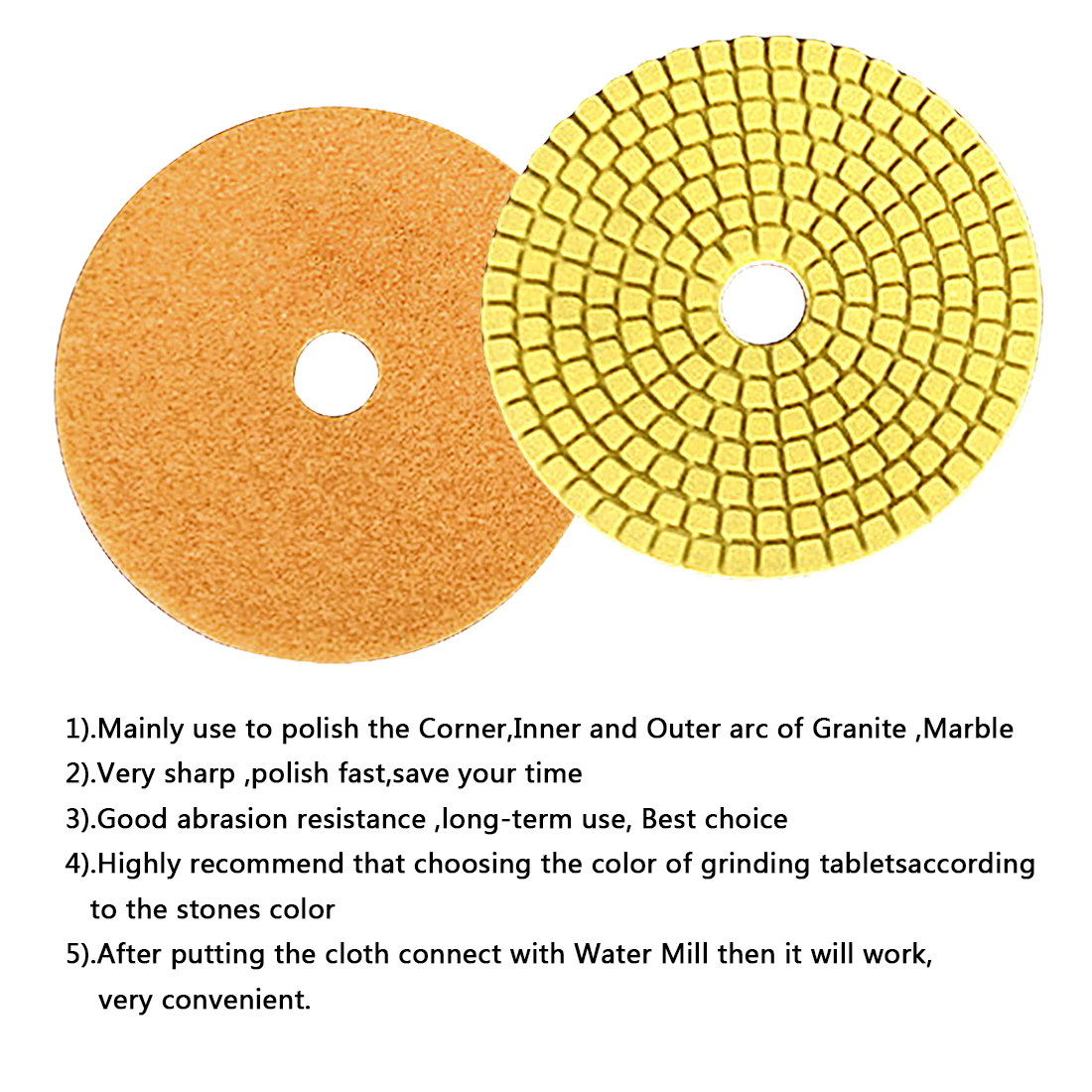 Jade polishing disc 100mm 4" Wet Diamond Grinding Disc Polishing Pad for Granite Marble Stone Concrete Stone Grinding Discs