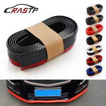 RASTP-Samurai 2.5M Rubber Lip Skirt Protector Car Scratch Resistant Rubber Bumpers Car Front Lip Bumpers Decorate RS-LKT006