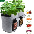 10/7/4Gallon Plant Grow Bag Tomato Potato Strawberry Vertical Herb Growth Pots Breathable for Outdoor Garden Greenhouse Tools