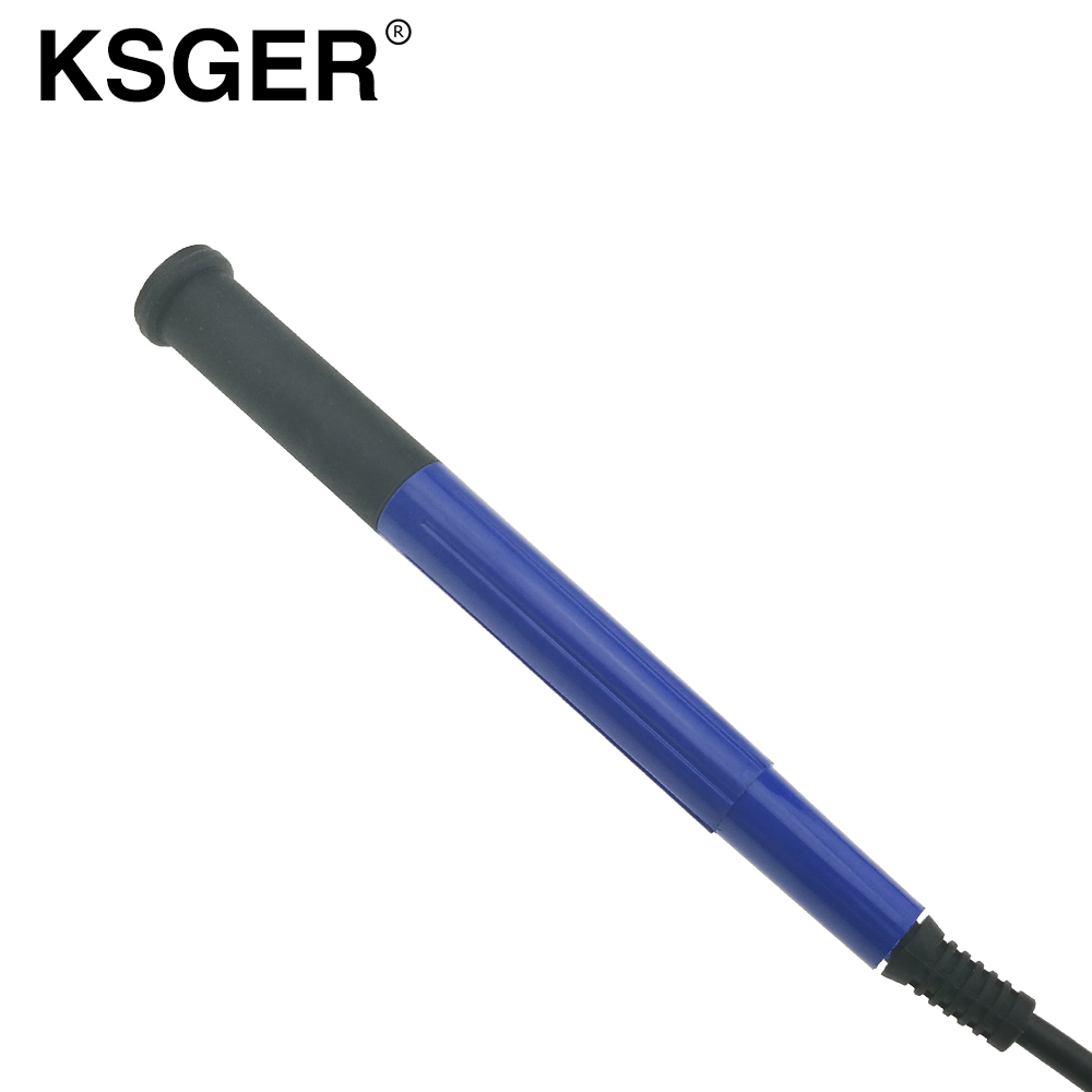 KSGER T12 STM32 OLED 9501 Soldering Station Solder Iron Tips Soldering Handle GX12-5PIN Plug 5 Core Solft Silicone Wire