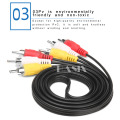 Basix 1.5m 3 RCA to RCA Audio Video Cable 3RCA Male to 3 RCA Male Composite Audio Video AV Cable Cord Wire For DVD TV