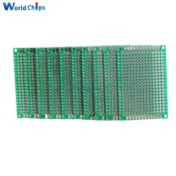 5PCS FR-4 Double Side Prototype PCB 280 Points Hole Tinned Universal Breadboard 4x6cm 40mmx60mm