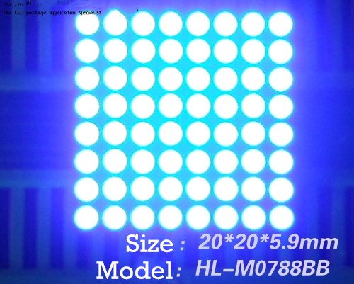 LED Dot Matrix 1.9 dot matrix blue dot matrix