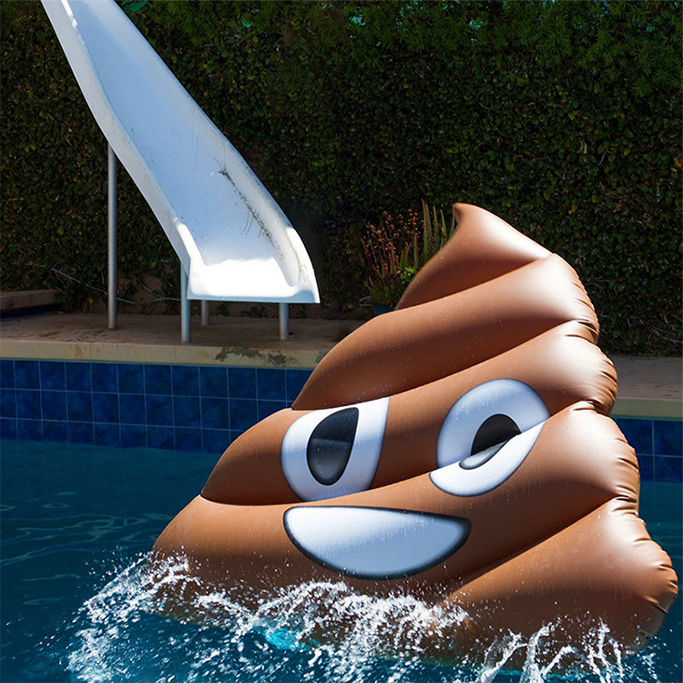 Pool Floats Adult Inflatable Poop Emoji Float Toy 6