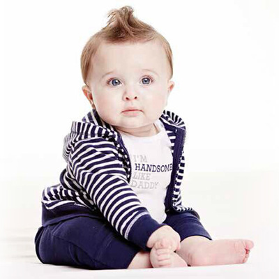 2020 Spring Autumn Baby Boy Girl Clothing Sets Long Sleeve Striped Handsome Coat+Bodysuit+Pants 3PCS Baby Boys Girls Clothes Set