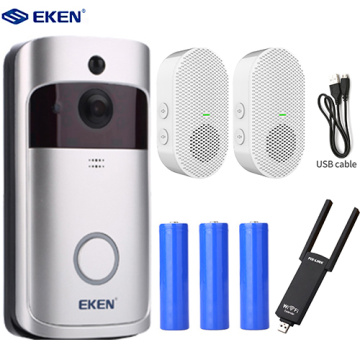 V5 Smart Video Doorbell Camera 720P Visual Call Intercom Door Bell Infrared Night Vision Remote Record Home Security Monitoring