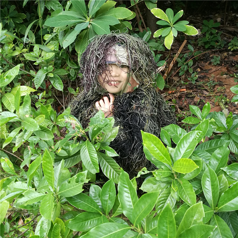 New popular Children's Camouflage Hunting Clothes teenagers grass type Ghillie Suits for 6-12 years old