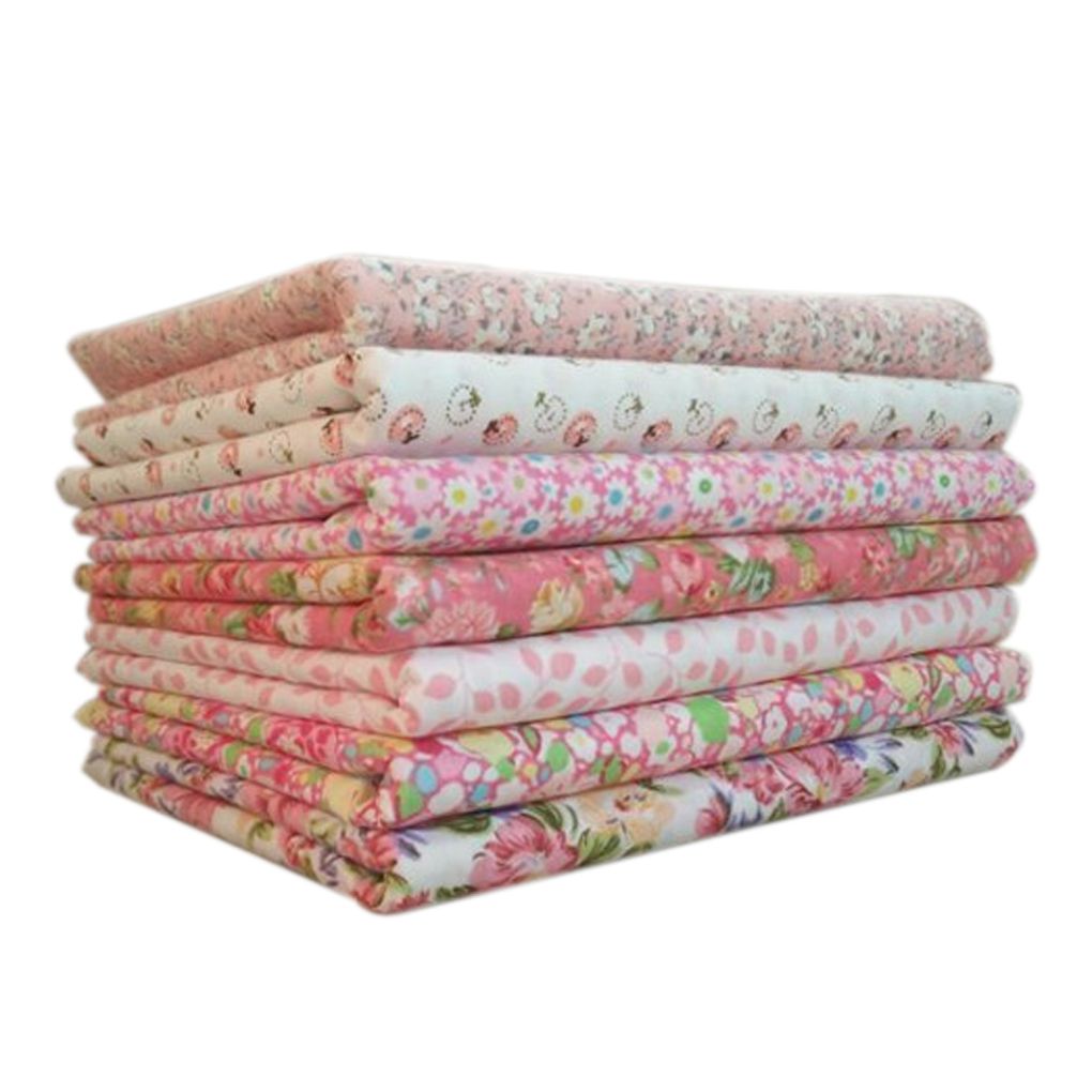 7pcs Mixed Printed Cotton Sewing Quilting Fabrics Basic Quality for Patchwork Needlework DIY Handmade Cloth Home Textile