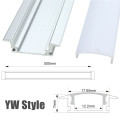 30/50cm LED Bar Lights Aluminum Channel Holder Milk Cover End Up Lighting Accessories U/V/YW-Style Shaped For LED Strip Light