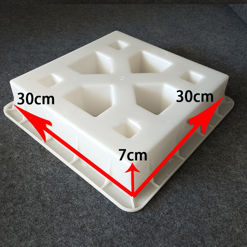 3D Cement Antique Brick Mold Square Garden Window Making Brick Mould Carving Anti-Slip Concrete Plastic Paving Molds 30x30x7cm