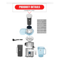 commercial 1200W powerful Stainless Steel Juicers LCD Display 220V Electric Juice Extractor Fruit Vegetable Drinking Machine