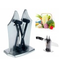Kitchen hand-held knife sharpener with base multi-function knife sharpener supplies V-shaped knife sharpener household