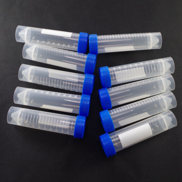 Free-standing Centrifugal Tubes Laboratory Fittings 50ml Plastic Screw Cap Flat Bottom Centrifuge Test Tube with Scale