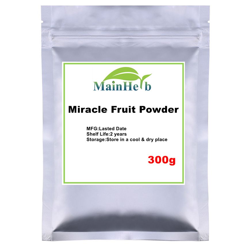 100-1000g Magic Fresh Miracle Fruit powder/Miracle Berry Miraculin Powder Causing Bitter & Sour Foods To Taste Sweet