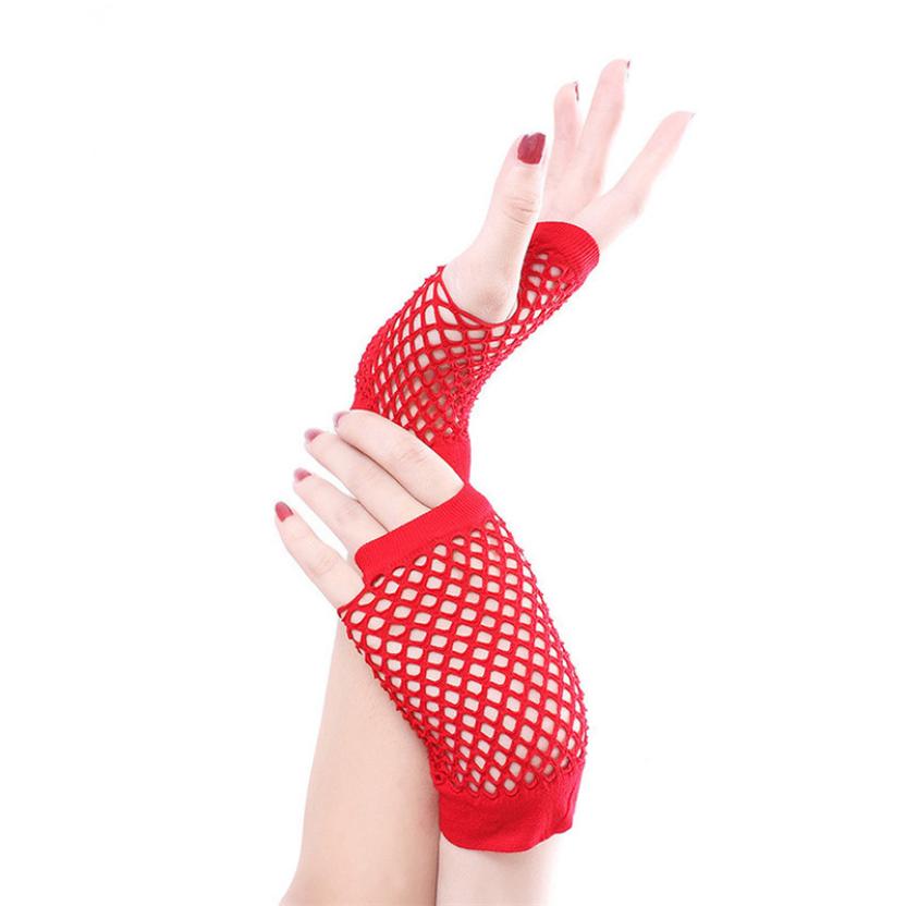 11 Color Women's Gloves Lady Fishnet mesh Mittens short fishnet gloves fingerless ladies Summer Gloves#LREW