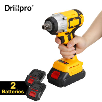 288VF 320N.m Cordless Electric Impact Wrench With 2 Rechargeable Battery Impact Drill Brushless LED Light 1/2 inch Power Tools