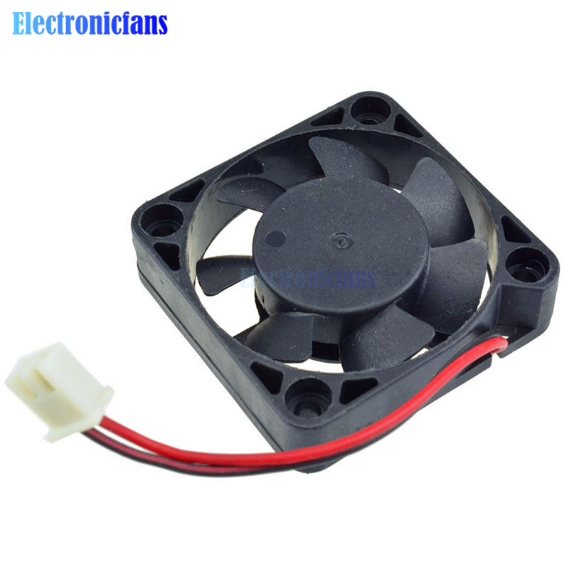 2Pcs Black 2 Pin 12V 40mm x 10mm 4010 Brushless DC Fan PC Cooling Cooler Fan For Arduino Raspberry Pi Reprap Ramps 3D Printer