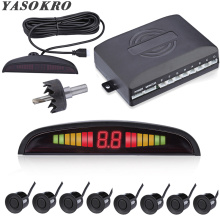 Car Parktronic LED Parking Sensor With 8 Sensors Reverse Backup Car Parking Radar Monitor Detector System 22MM Backlight Display