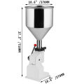 A03 Manual Liquid Paste Filling Machine 5~50ml Liquid Filling Machine