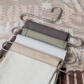 Stainless Steel Pants Hanger Trousers Shelf S-Shape Clothes Belt Towel Holder Closet Hanging Storage Rack Bathroom Accessories