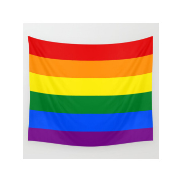 LGBT Gay Pride Rainbow Wall Tapestry Curtain Hanging Photo Decor Home Modern Christmas Gift Dormitory Family Bedroom Cheap