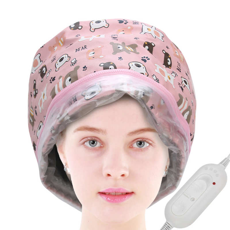 Hair Steamer Cap Electric Heating Hat Thermal Treatment 3 Gear Temperature Control CN Plug 220V Hair Care Styling Tools for Home