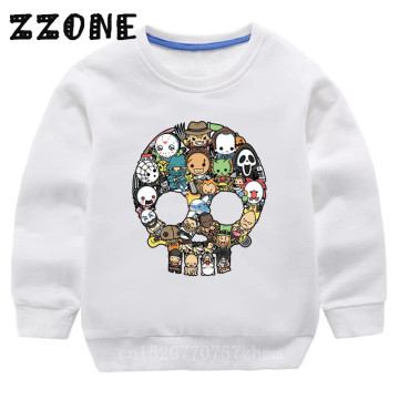 Children's Hoodies Kids Horror Movie Killer Skull Funny Sweatshirts Baby Cotton Pullover Tops Girls Boys Autumn Clothes,KYT016