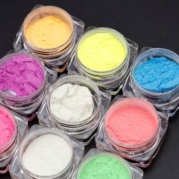 10 Colors Luminous Powder Resin Pigment Dye UV Resin Epoxy DIY Making Jewelry B95F