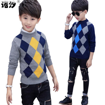 boys sweaters kids winter boys pure cotton high quality knitted sweaters 4-15T children pullover clothes kids jacket autumn tops